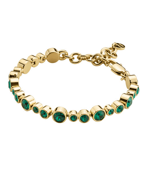 Mässingarmband Teresia Green gold