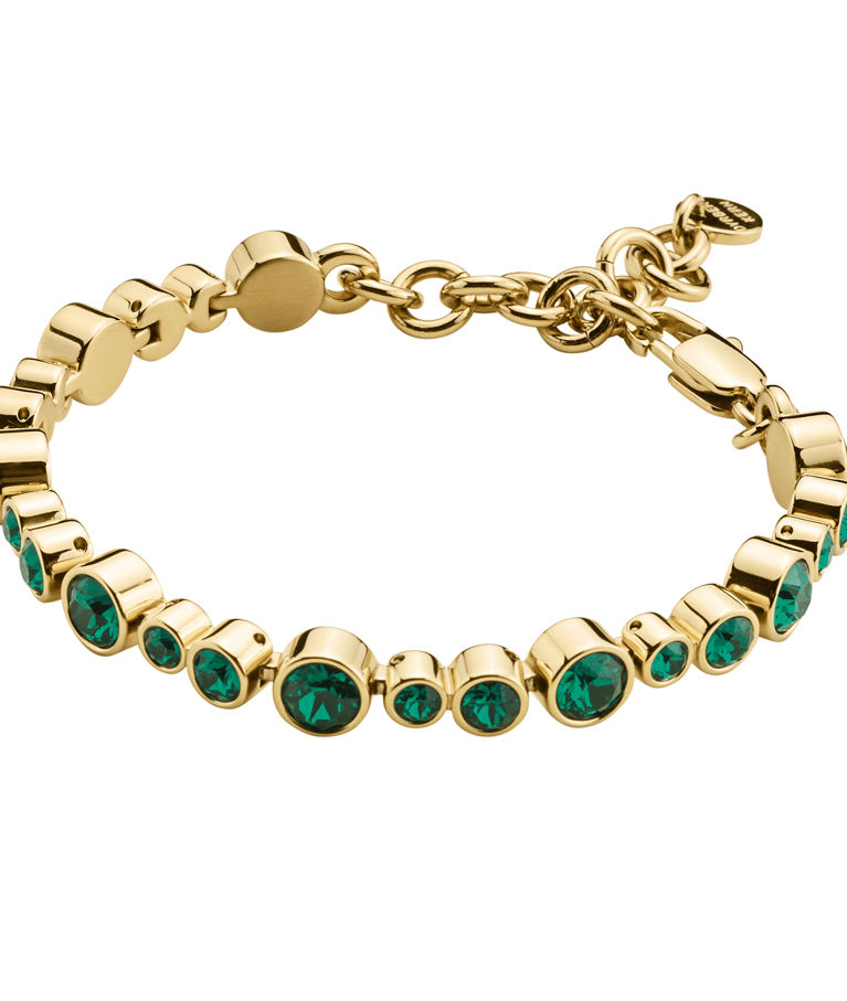 Mässingarmband Teresia Green gold