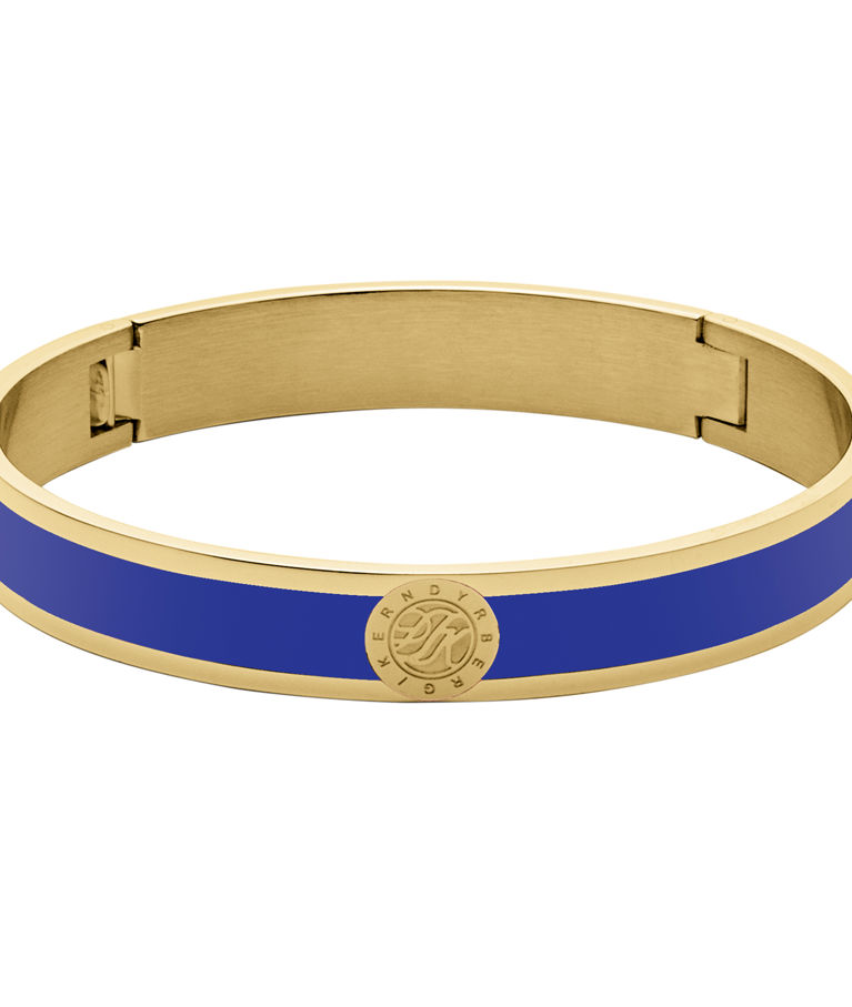 Stålarmring Pennika Sapphire Blue stl 1 gold