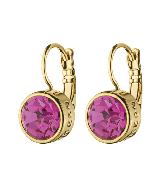 Mässingörhänge Louise Pink gold