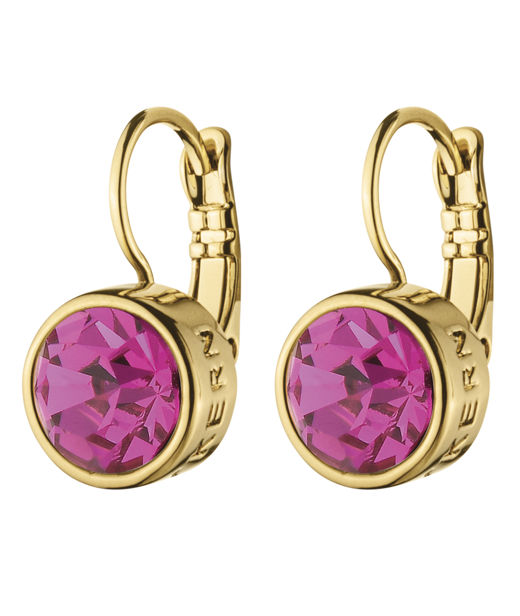Mässingörhänge Louise Pink gold