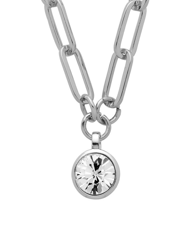 Mässinghalsband Lisanna Crystal