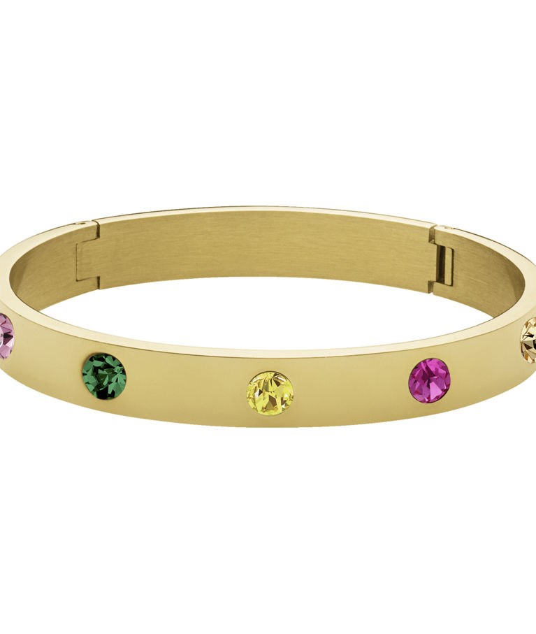 Mässingarmband Bella Rainbow gold stl 2