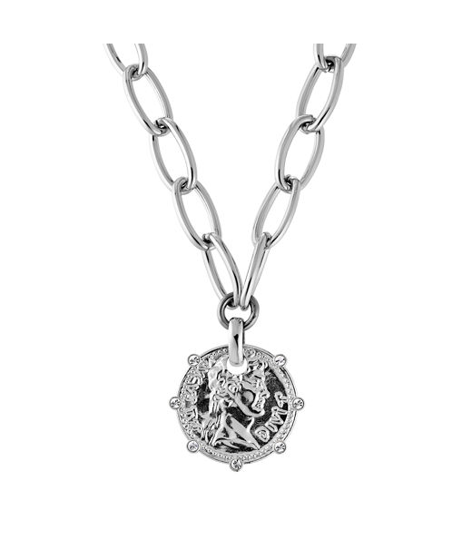 Mässingshalsband Jenni SS Crystal silver