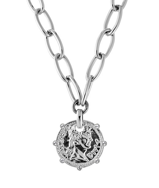 Mässingshalsband Jenni SS Crystal silver