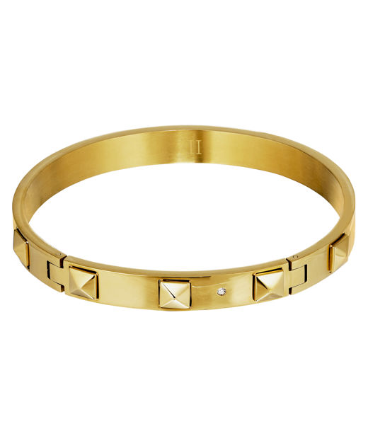 Stålarmring Studdy 2 Gold