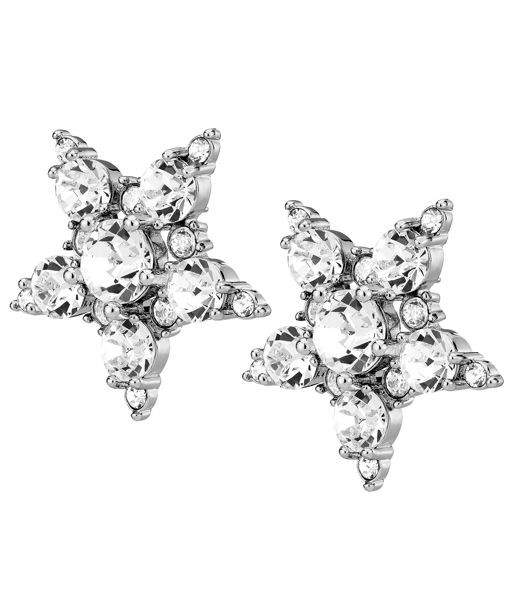 Mässingörhänge Gemini Crystal