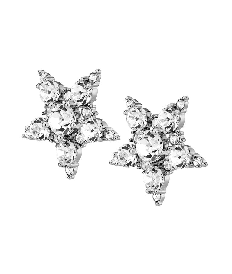 Mässingörhänge Gemini Crystal