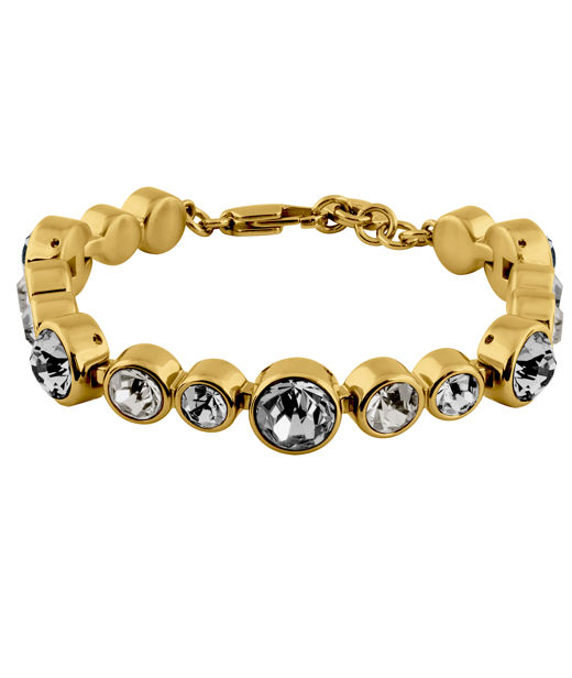 Mässingarmband Calice Grey Mix gold
