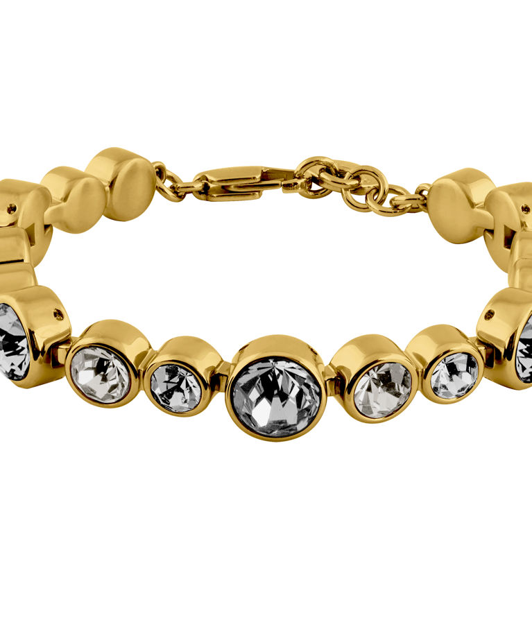 Mässingarmband Calice Grey Mix gold