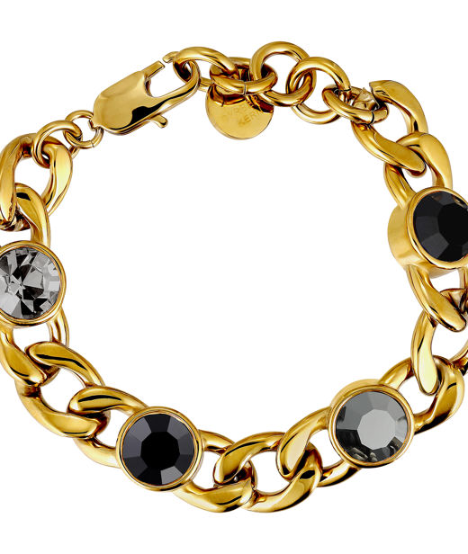 Mässingarmband Ariane Black mix gold