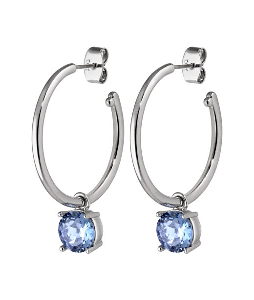 Mässingörhänge Diega Light Sapphire