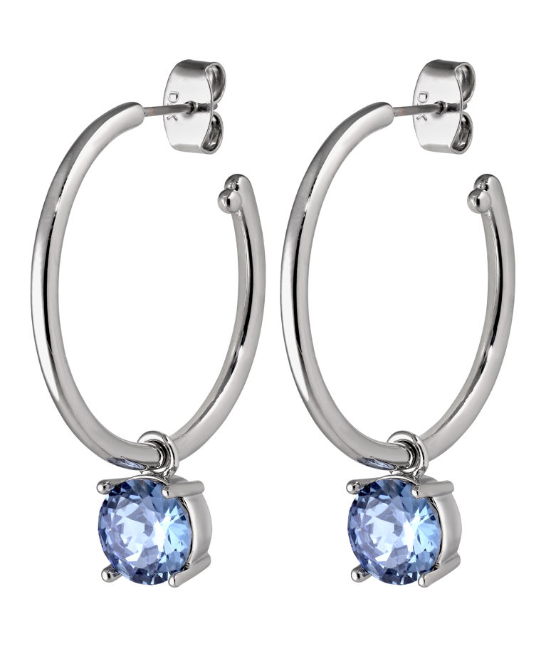 Mässingörhänge Diega Light Sapphire