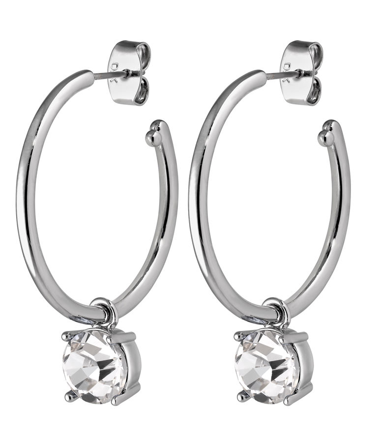 Mässingörhänge Diega Crystal