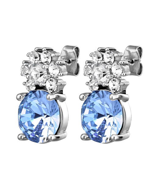 Mässingörhänge Beckia Light Sapphire