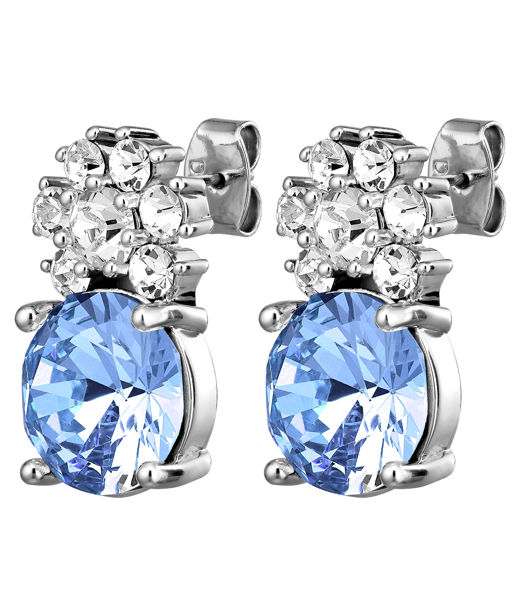 Mässingörhänge Beckia Light Sapphire