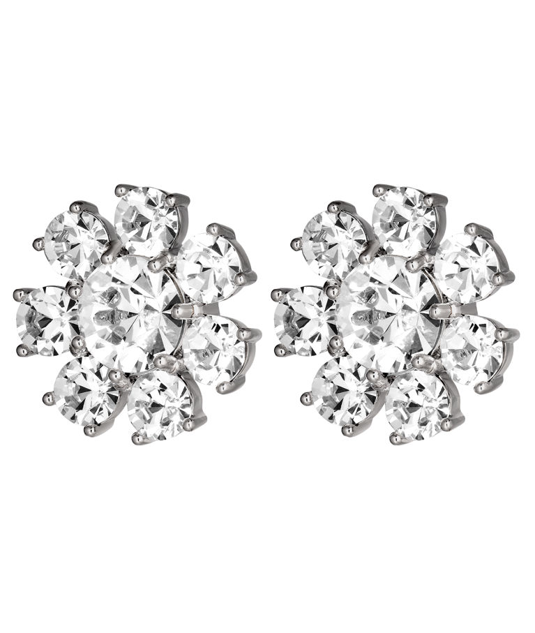 Mässingörhänge Aubra Crystal
