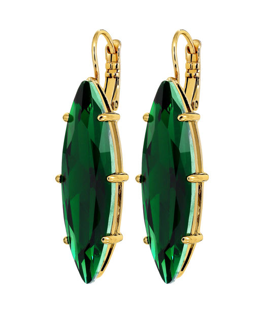 Mässingsörhänge Kalay Green Gold