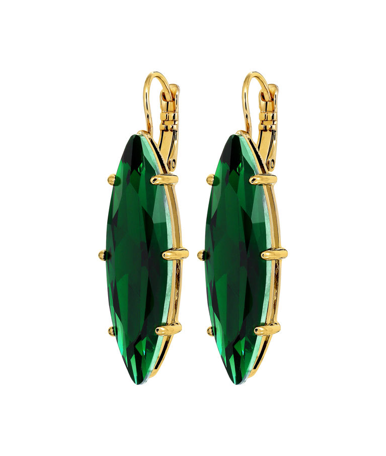 Mässingsörhänge Kalay Green Gold