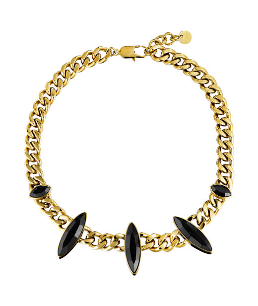 Stålhalsband Opsica Black Gold