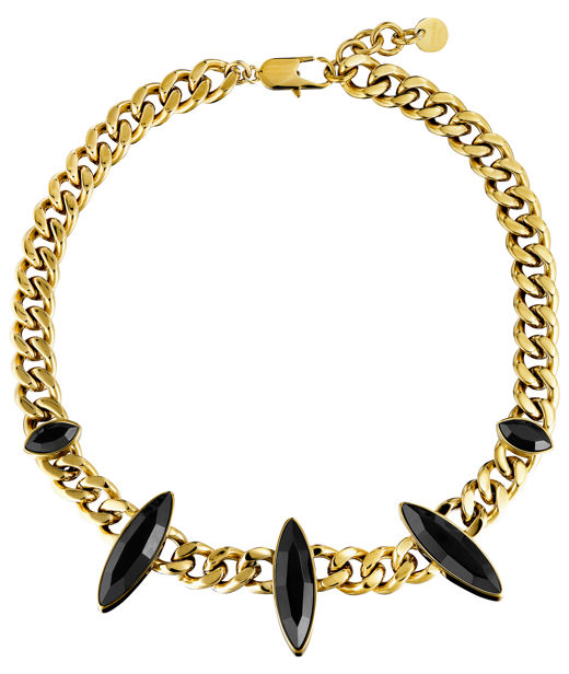 Stålhalsband Opsica Black Gold