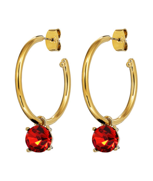 Mässingsörhänge Diega Red Gold