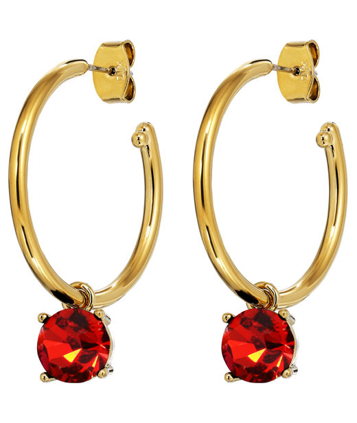 Mässingsörhänge Diega Red Gold