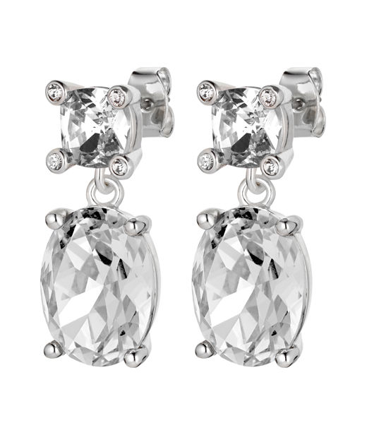 Mässingsörhänge Antonia Crystal