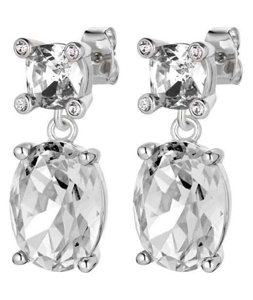 Mässingsörhänge Antonia Crystal