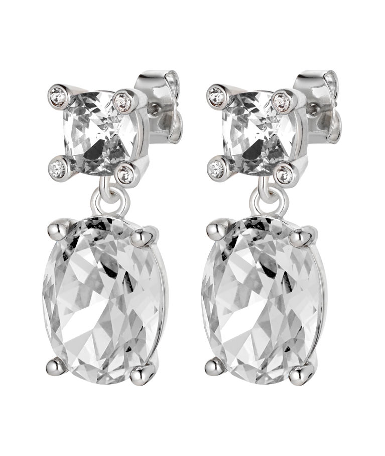 Mässingsörhänge Antonia Crystal