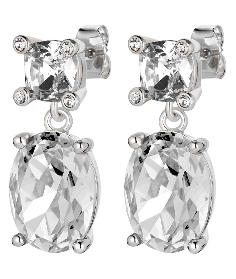 Mässingsörhänge Antonia Crystal