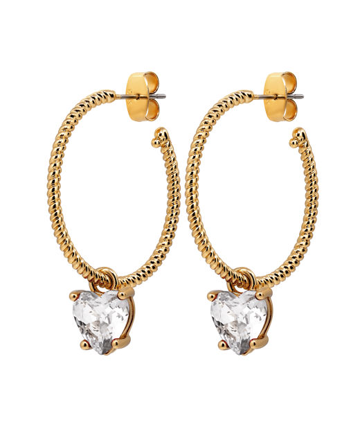 Mässingsörhänge ELANA SG CRYSTAL