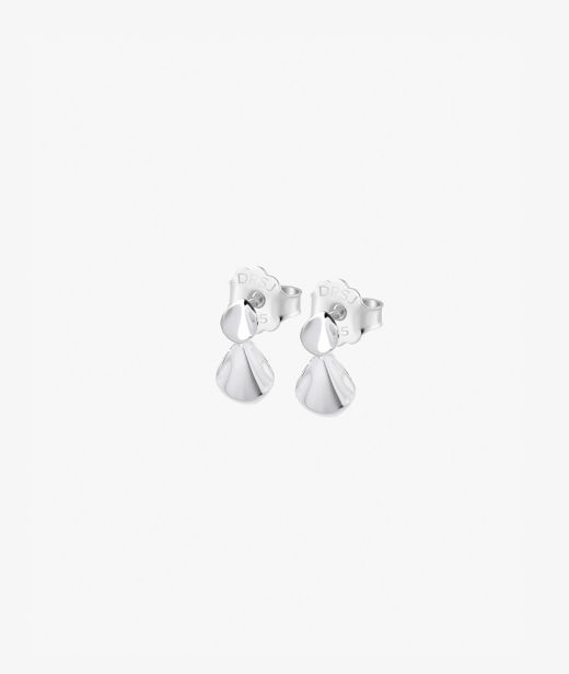 Silverörhänge Hortensia drop studs