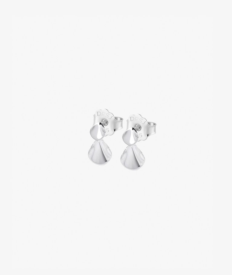Silverörhänge Hortensia drop studs