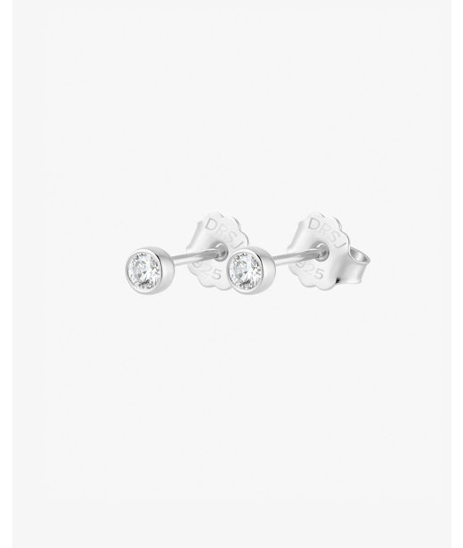 Silverörhänge Hope single studs