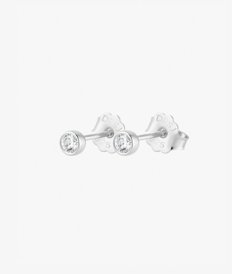 Silverörhänge Hope single studs