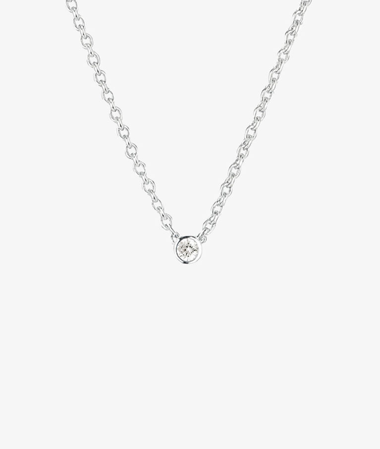 Silverhalsband Hope single necklace