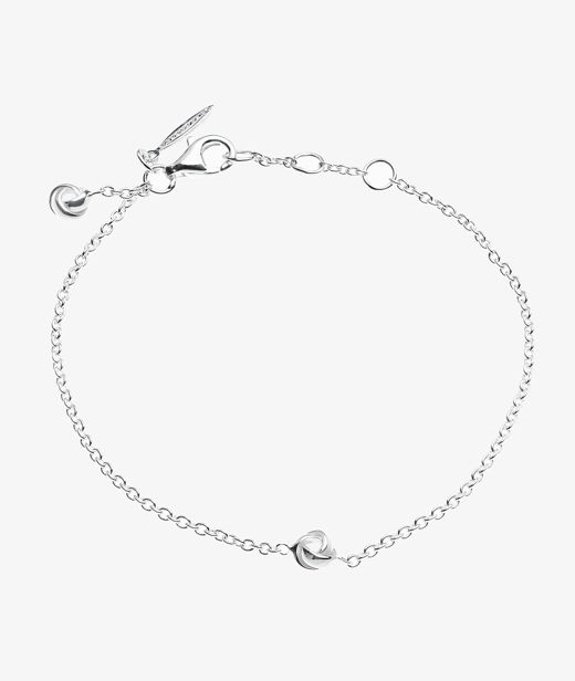 Silverarmband Le Knot Flat Drop
