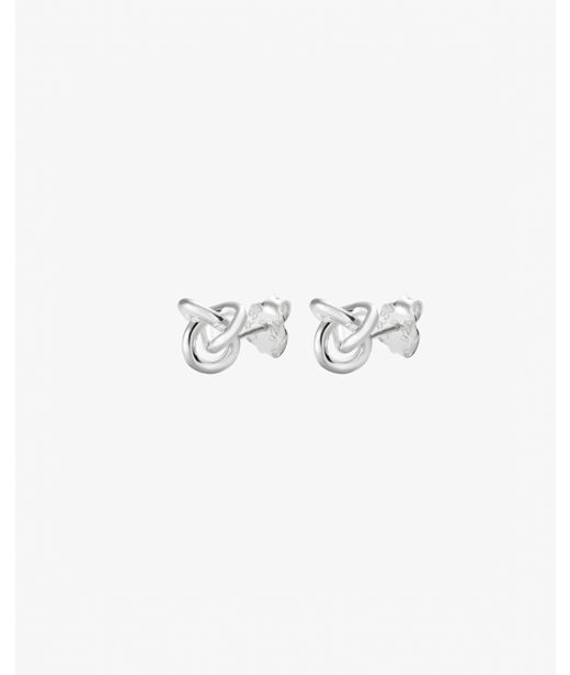 Silverörhänge Le Knot Drop Studs