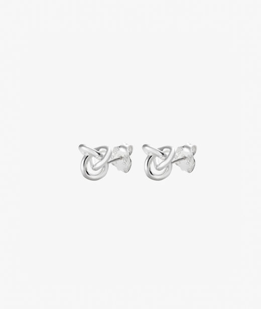 Silverörhänge Le Knot Drop Studs