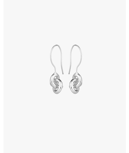 Silverörhänge Le Knot short
