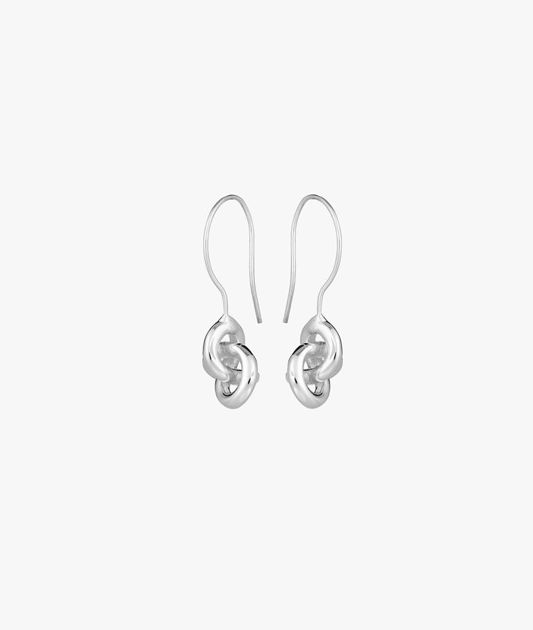Silverörhänge Le Knot short