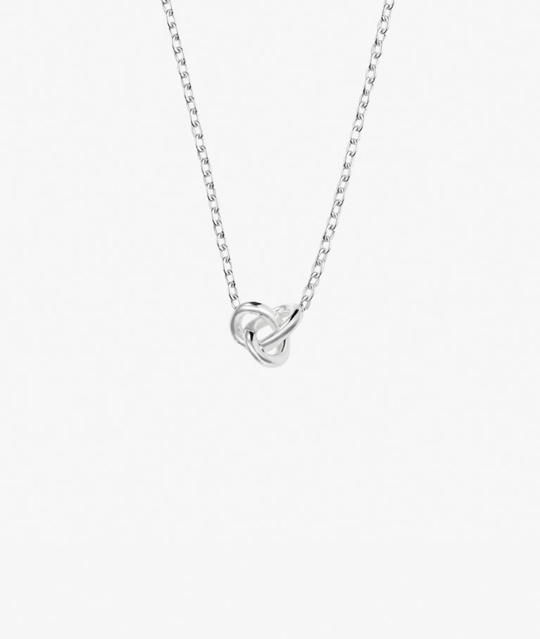 Silverhalsband Le Knot Drop