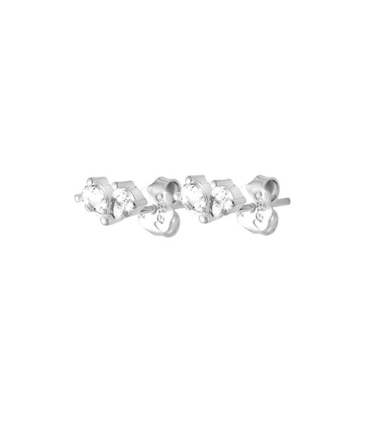 UTG Silverörhänge Love Heart Studs.