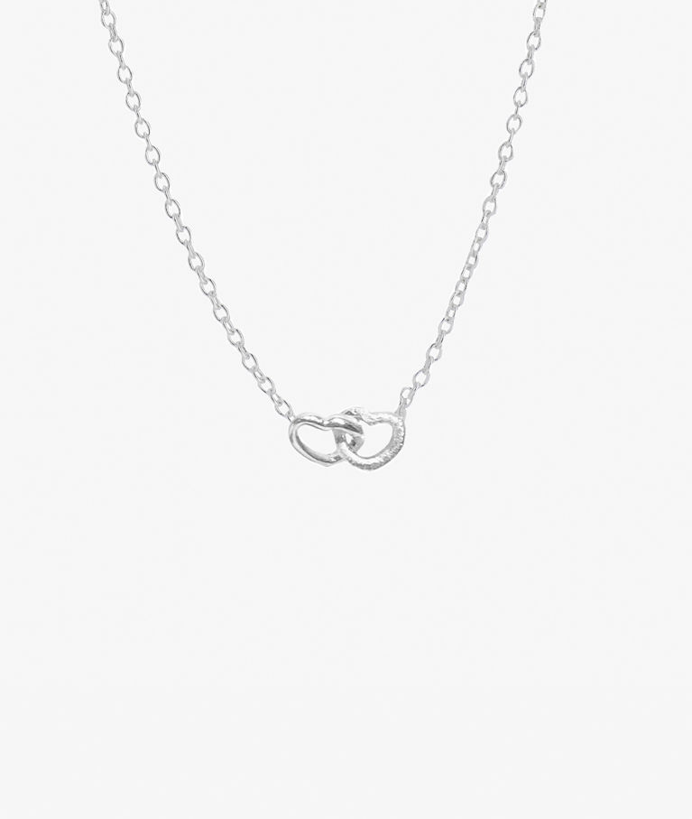 Silverhalsband Love