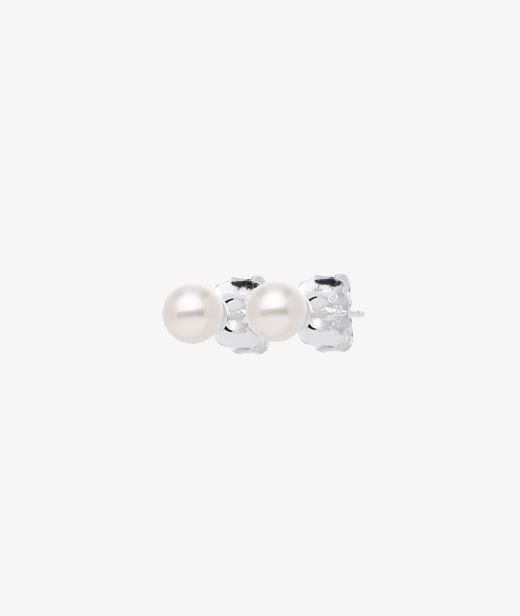 Silverörhänge Petite Pearl single studs
