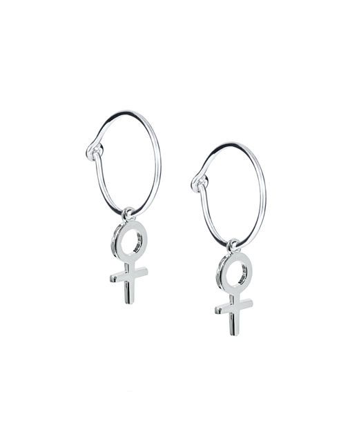 Silverörhängen Feminine Hoops