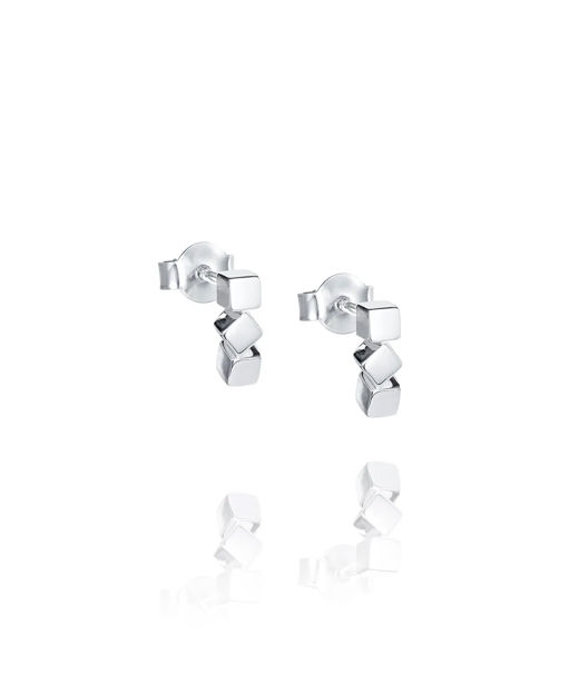 Silverörhänge Dice Twice