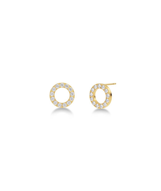 Stålörhänge Glow Studs Mini Gold CC