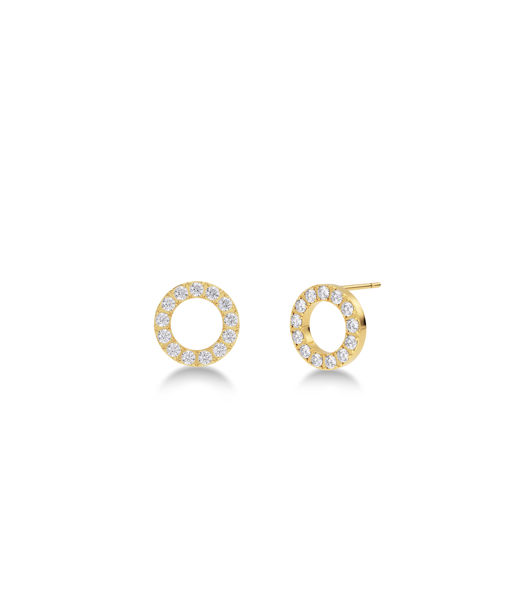 Stålörhänge Glow Studs Mini Gold CC